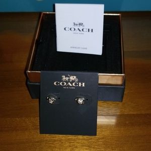 Coach diamond earrings